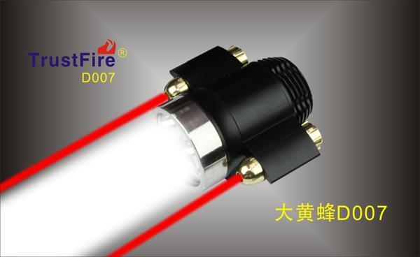 TrustFire D007 2灯T6+2红色激光车灯